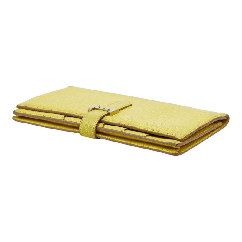Hermes Bearn Soufflet Chevre Long Wallet