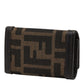 Fendi Zucchino Canvas Leather Key Case