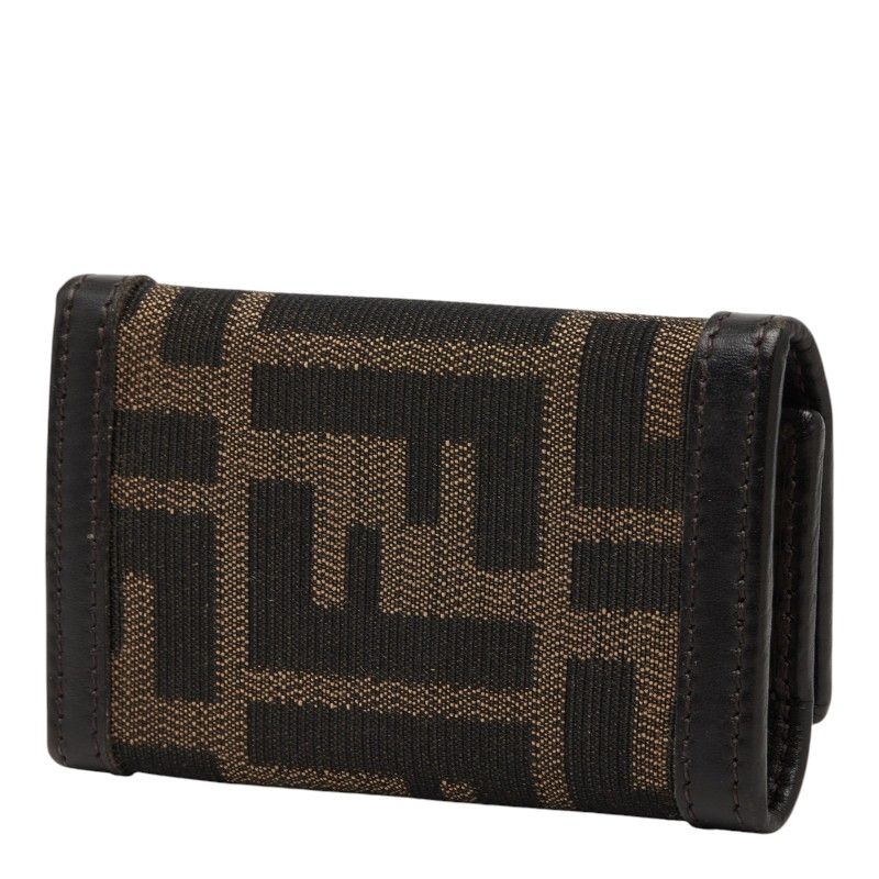Fendi Zucchino Canvas Leather Key Case