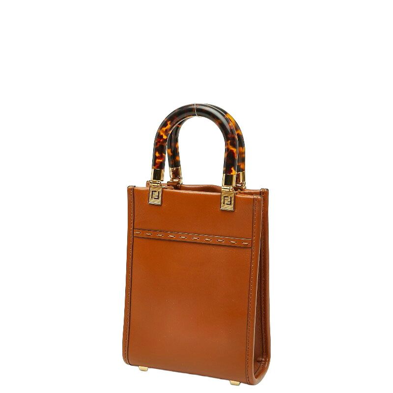 FENDI Mini Sunshine Shopper Leather 2way bag