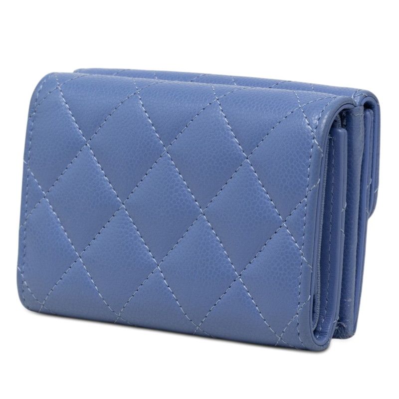 Chanel Caviar Leather Trifold Wallet