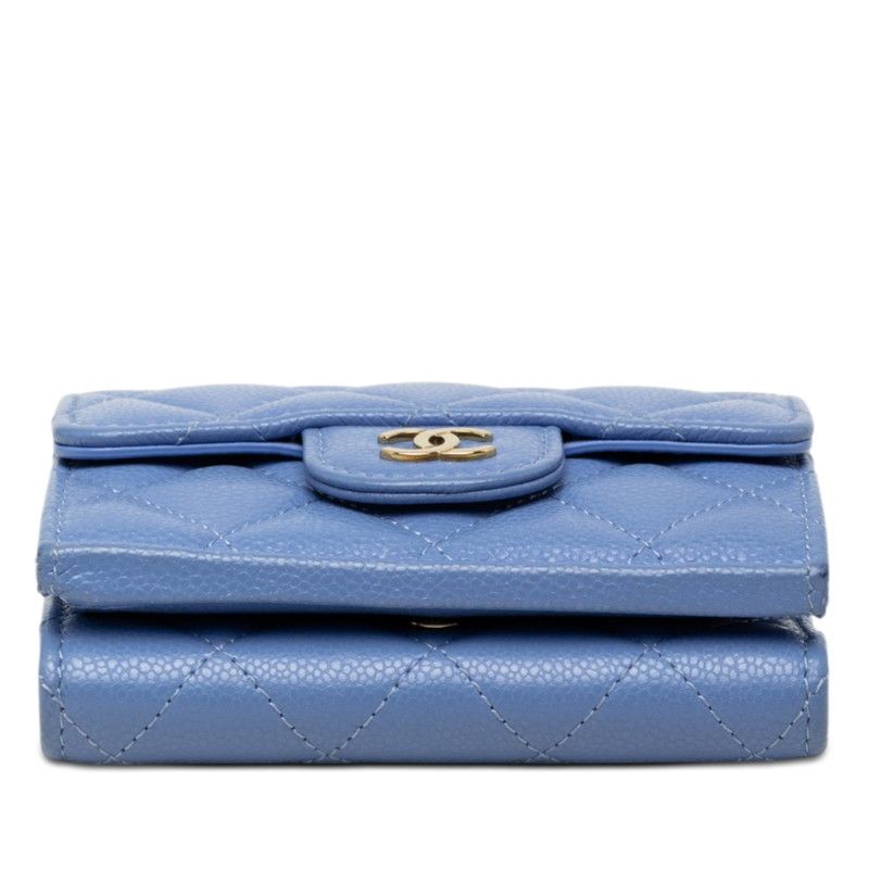 Chanel Caviar Leather Trifold Wallet