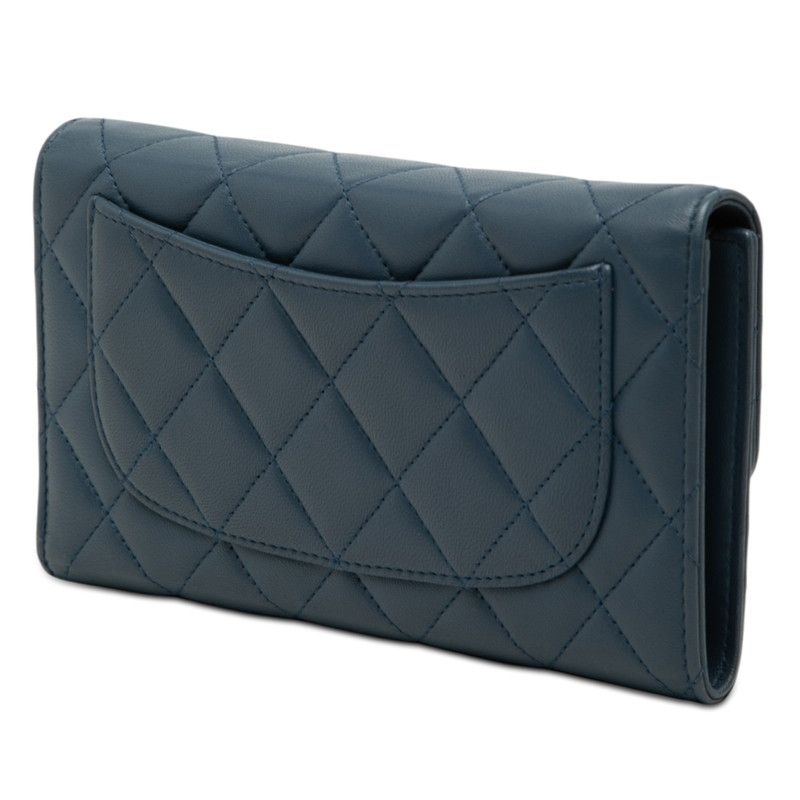 Chanel Matelasse Lambskin Long Wallet