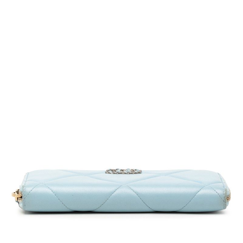 Chanel 19 Matelasse Lambskin Long Wallet