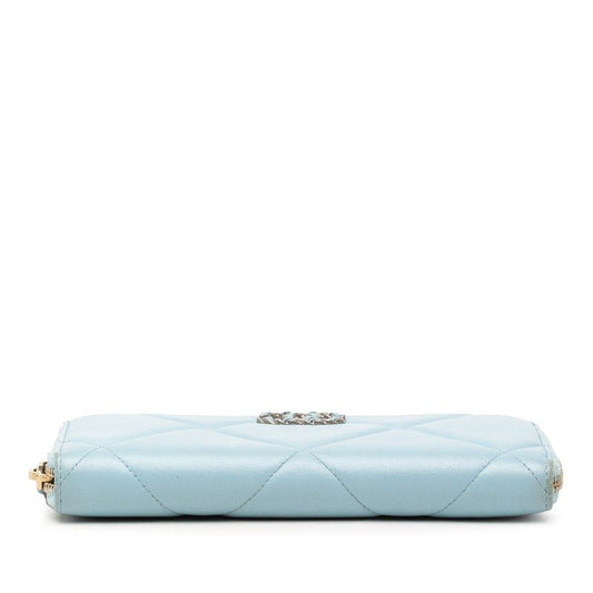 Chanel 19 Matelasse Lambskin Long Wallet