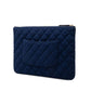Chanel Matelasse Canvas Clutch Bag
