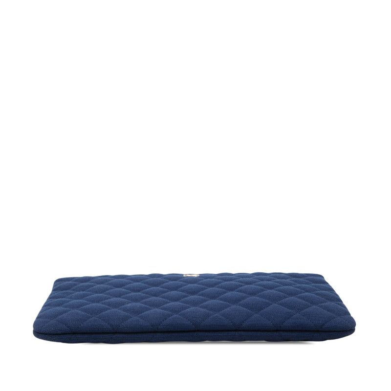 Chanel Matelasse Canvas Clutch Bag