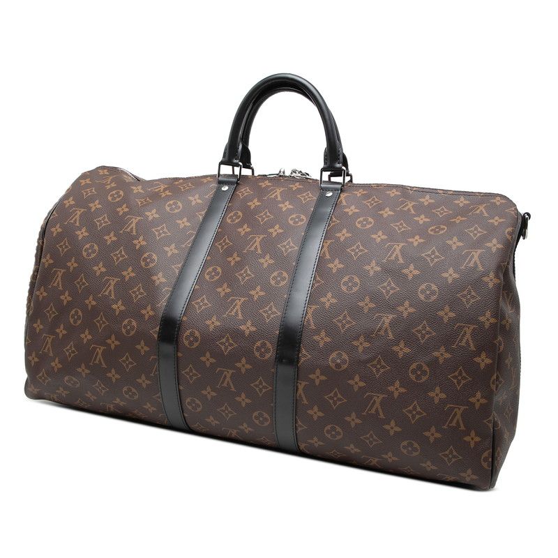 Louis Vuitton Keepall Bandouliere 55 Monogram Macassar travel bag