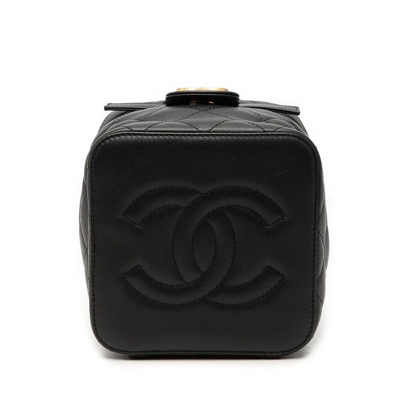 Chanel Matelasse Coco Mark Lambskin Chain Shoulder Bag
