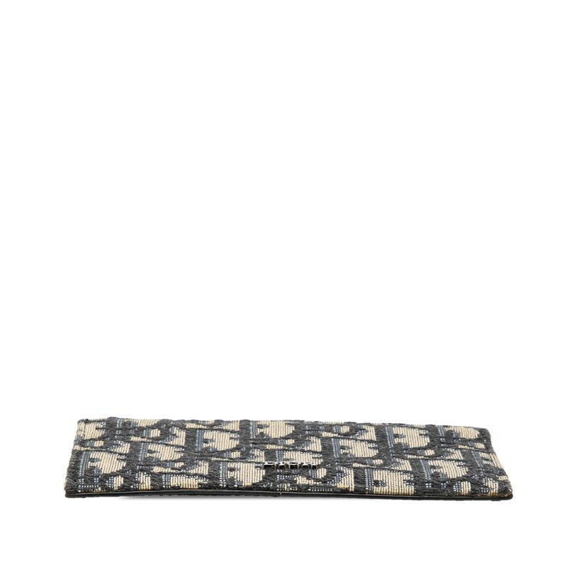 Dior Oblique Jacquard Card Coin Case