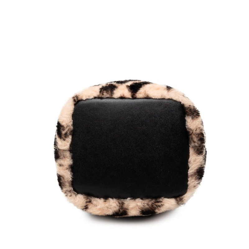 FENDI Mon Tresor Faux Fur Leather Bucket Bag
