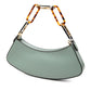 Fendi O Lock Swing Leather Shoulder Bag
