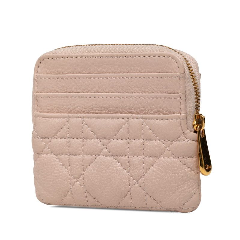 Dior Cannage Caro Lambskin Coin Case