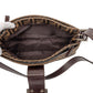 Fendi Zucca Mamma Baguette Canvas Leather Shoulder Bag