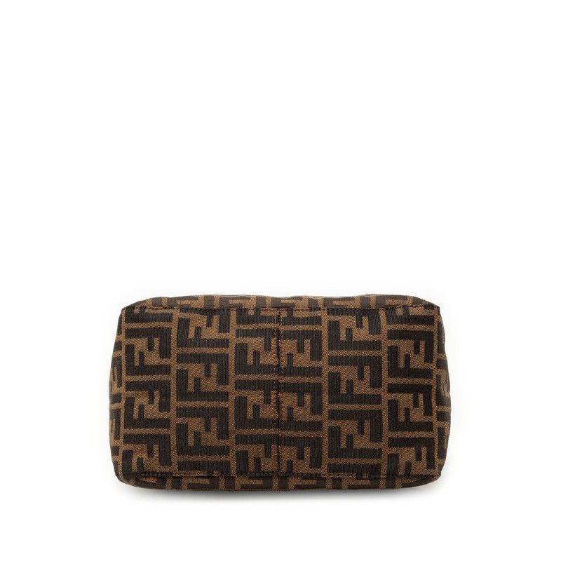 Fendi Zucca Mamma Baguette Canvas Handbag