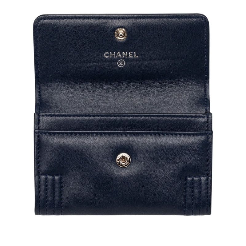 CHANEL Boy Chanel Lambskin Card Case