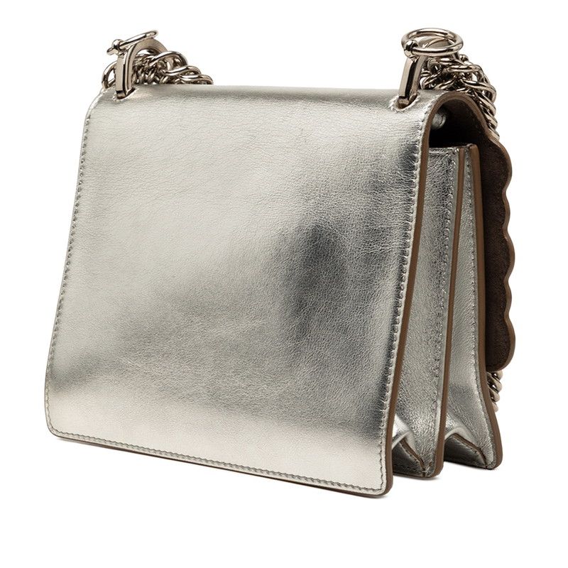 FENDI Kan I Mini Leather Chain Shoulder Bag