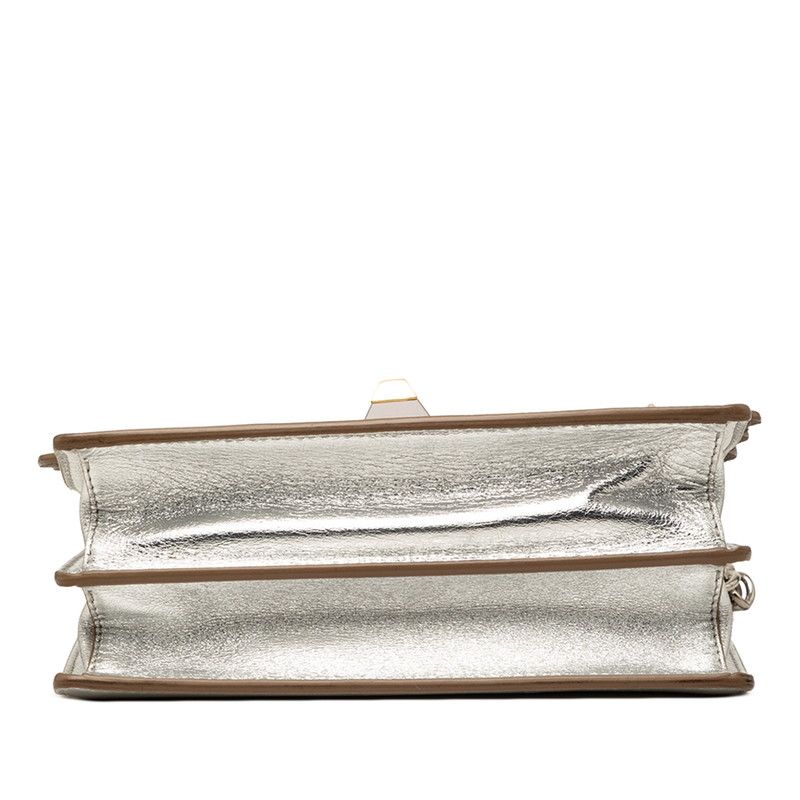 FENDI Kan I Mini Leather Chain Shoulder Bag