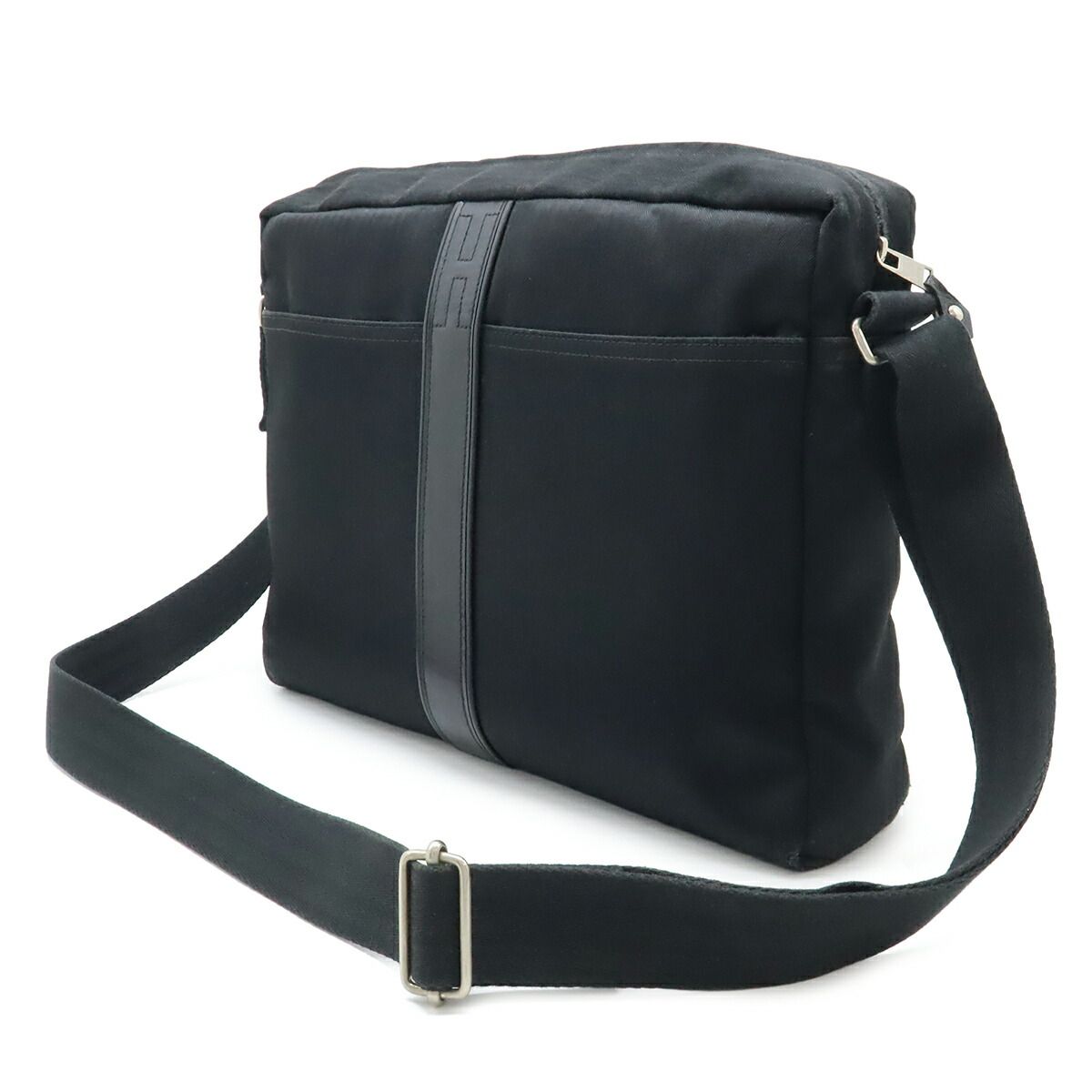 Herm s Acapulco MM Nylon Leather Shoulder Bag