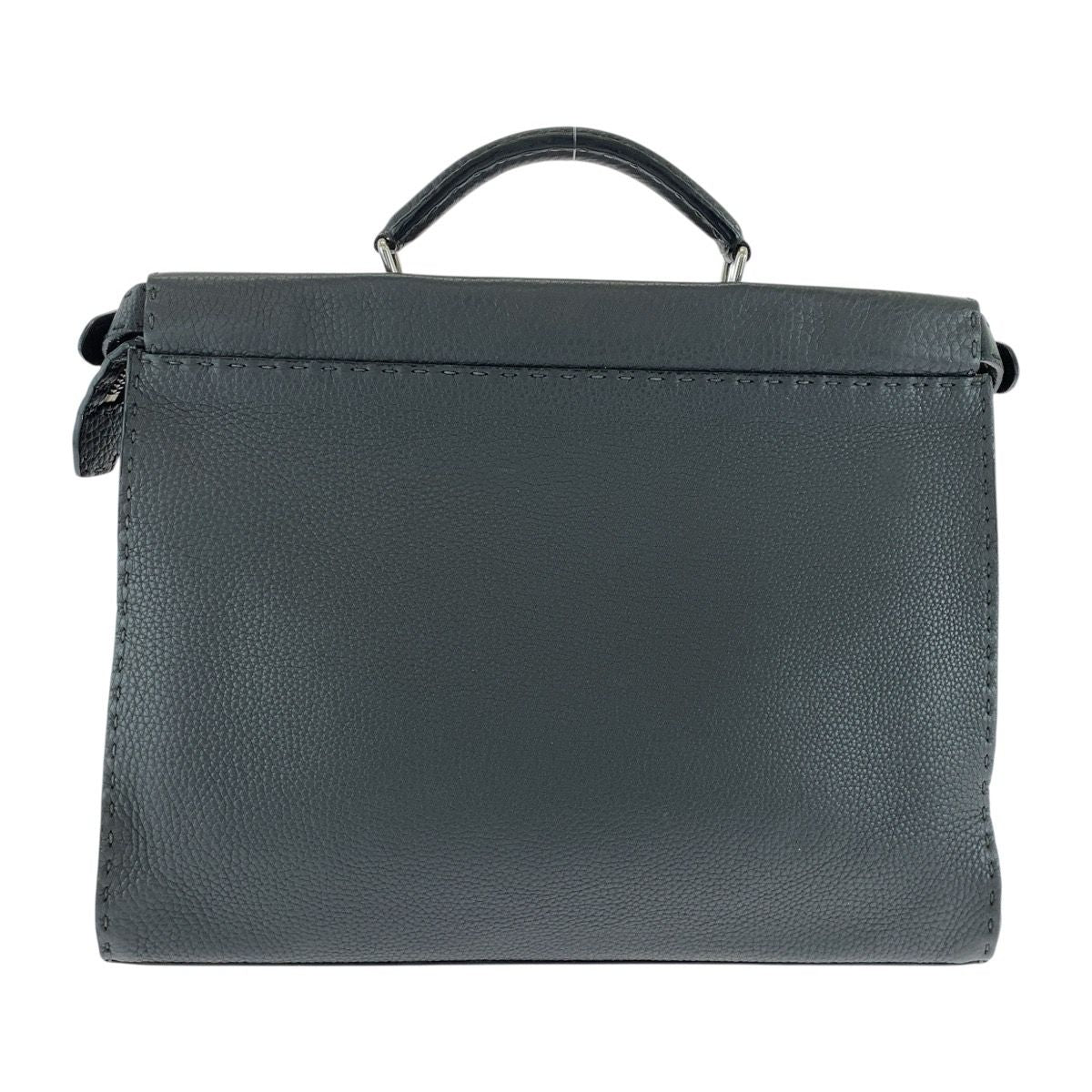 Fendi Peekaboo Sellaria Leather Briefcase