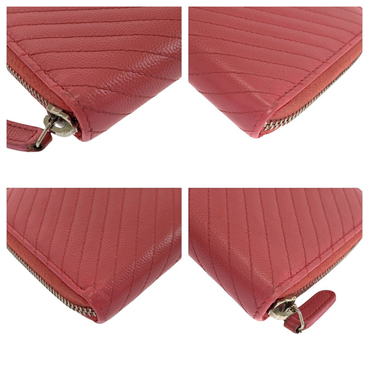 Chanel Caviar Skin Long Zipper Wallet