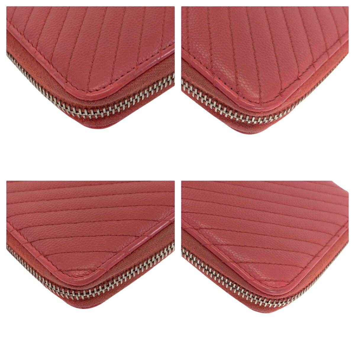 Chanel Caviar Skin Long Zipper Wallet