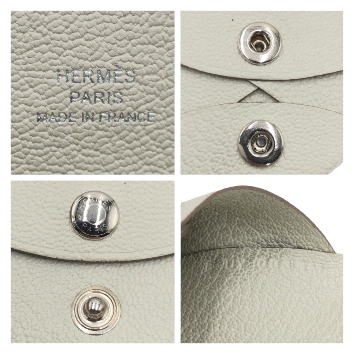 Hermes Calvi Duo Veau Epsom card case coin purse