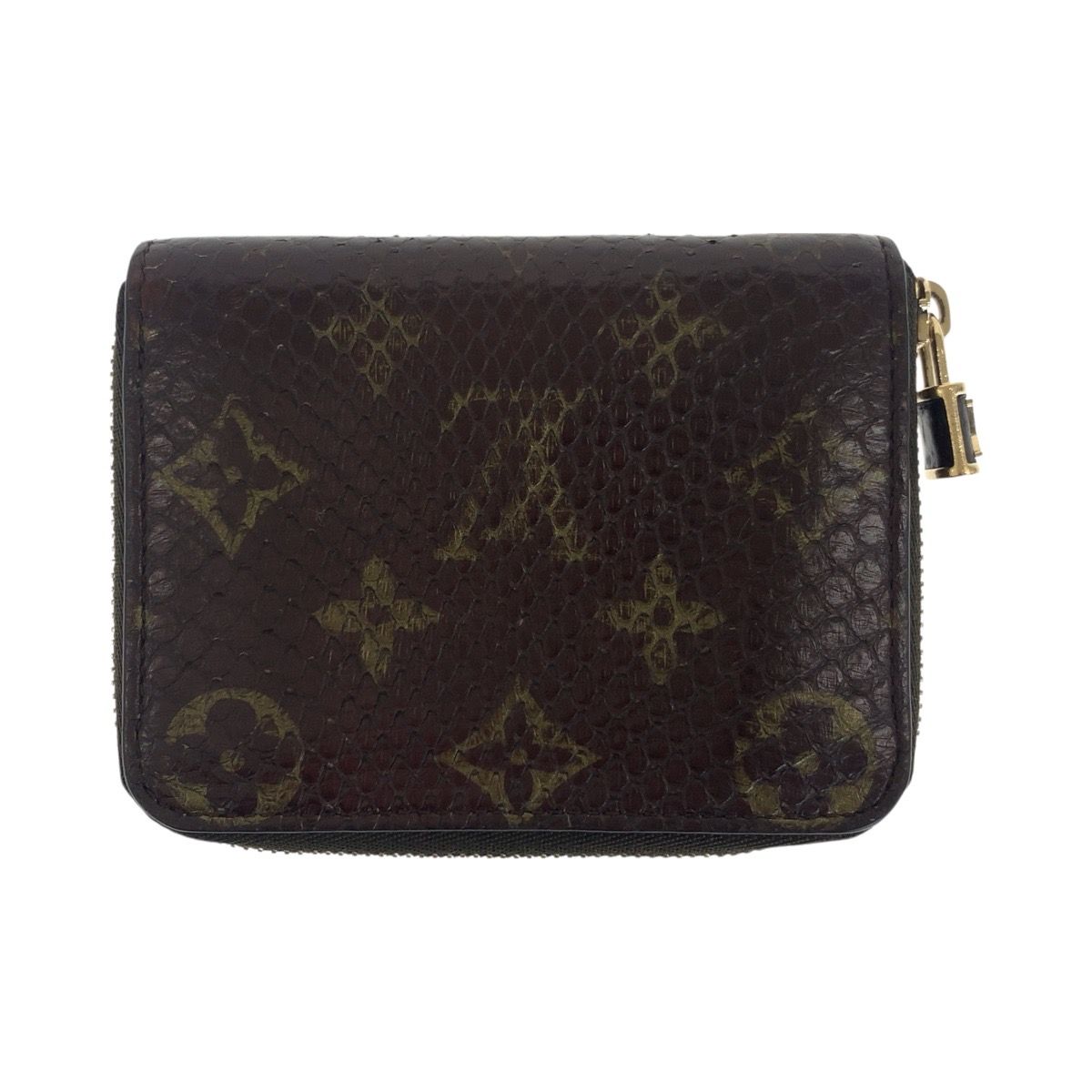 Louis Vuitton Zippy Coin Purse Monogram Python Leather Coin Case