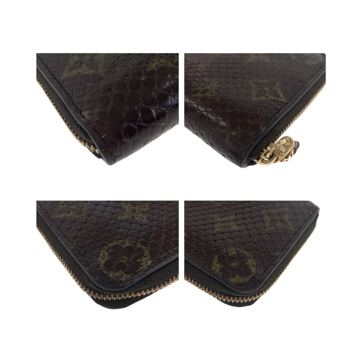 Louis Vuitton Zippy Coin Purse Monogram Python Leather Coin Case