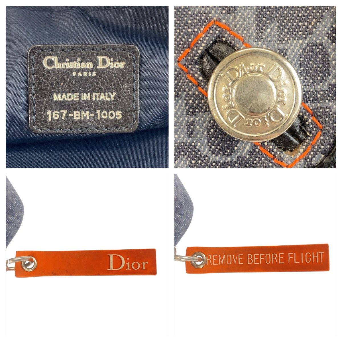 Dior Trotter Flight Line Canvas Shoulder Bag