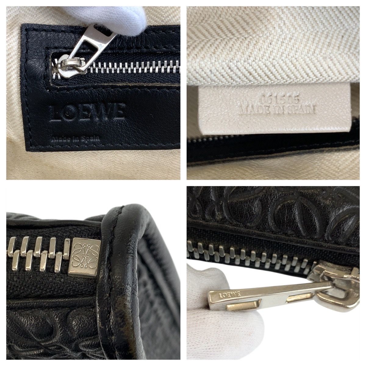 Loewe Repeat Anagram Leather Briefcase