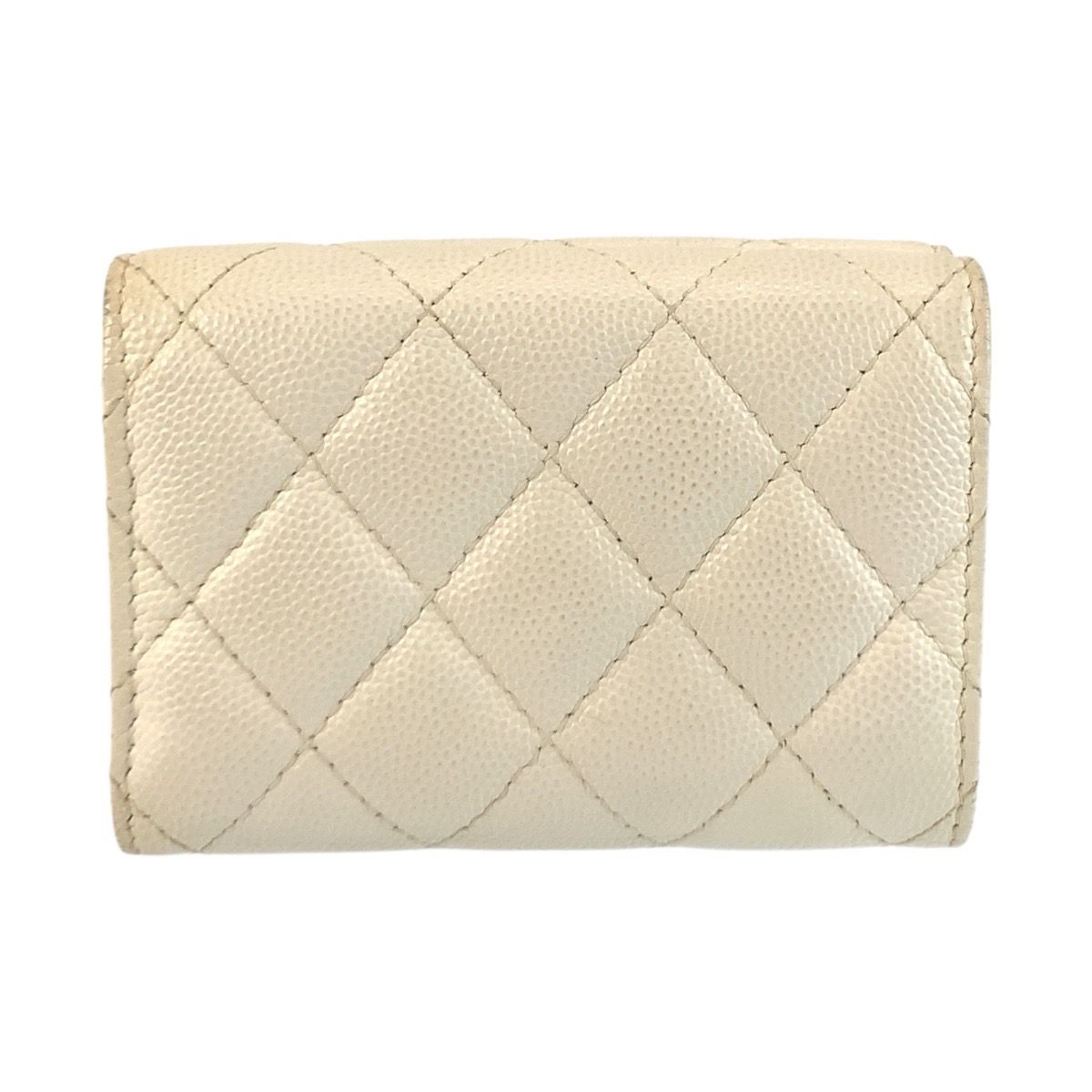 Chanel Leather Trifold Wallet
