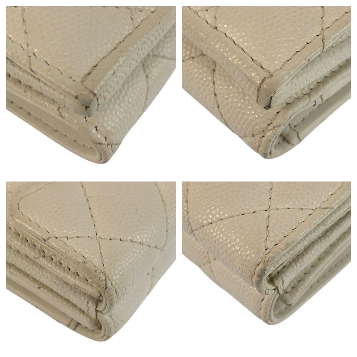 Chanel Leather Trifold Wallet