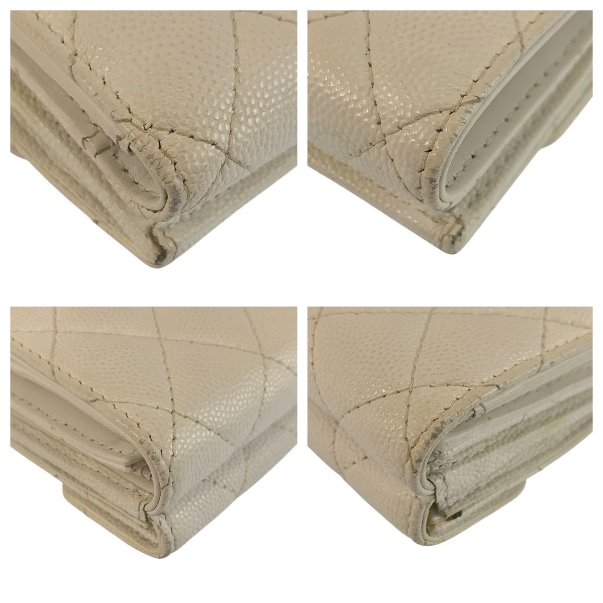 Chanel Leather Trifold Wallet