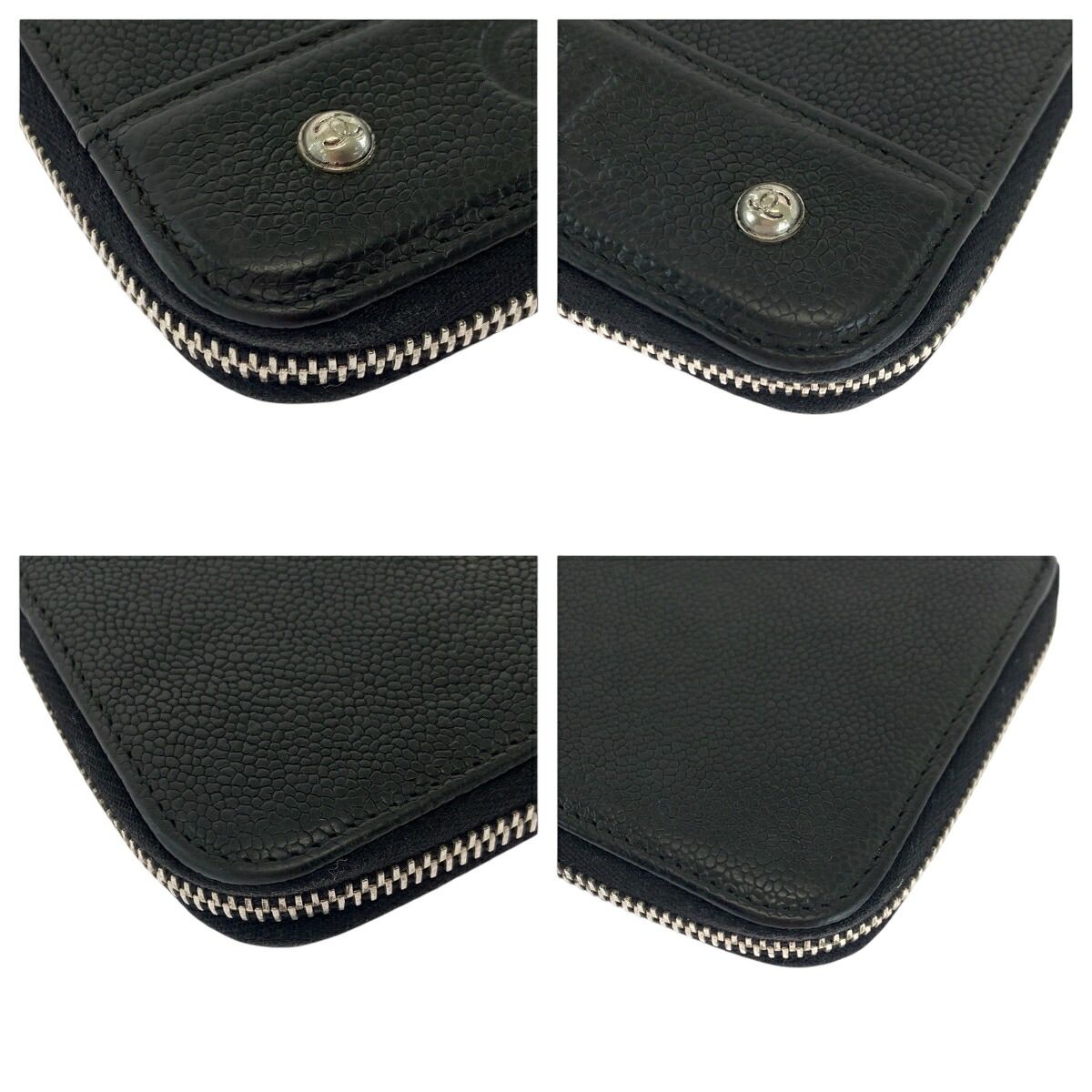 Chanel Caviar Leather Long Wallet