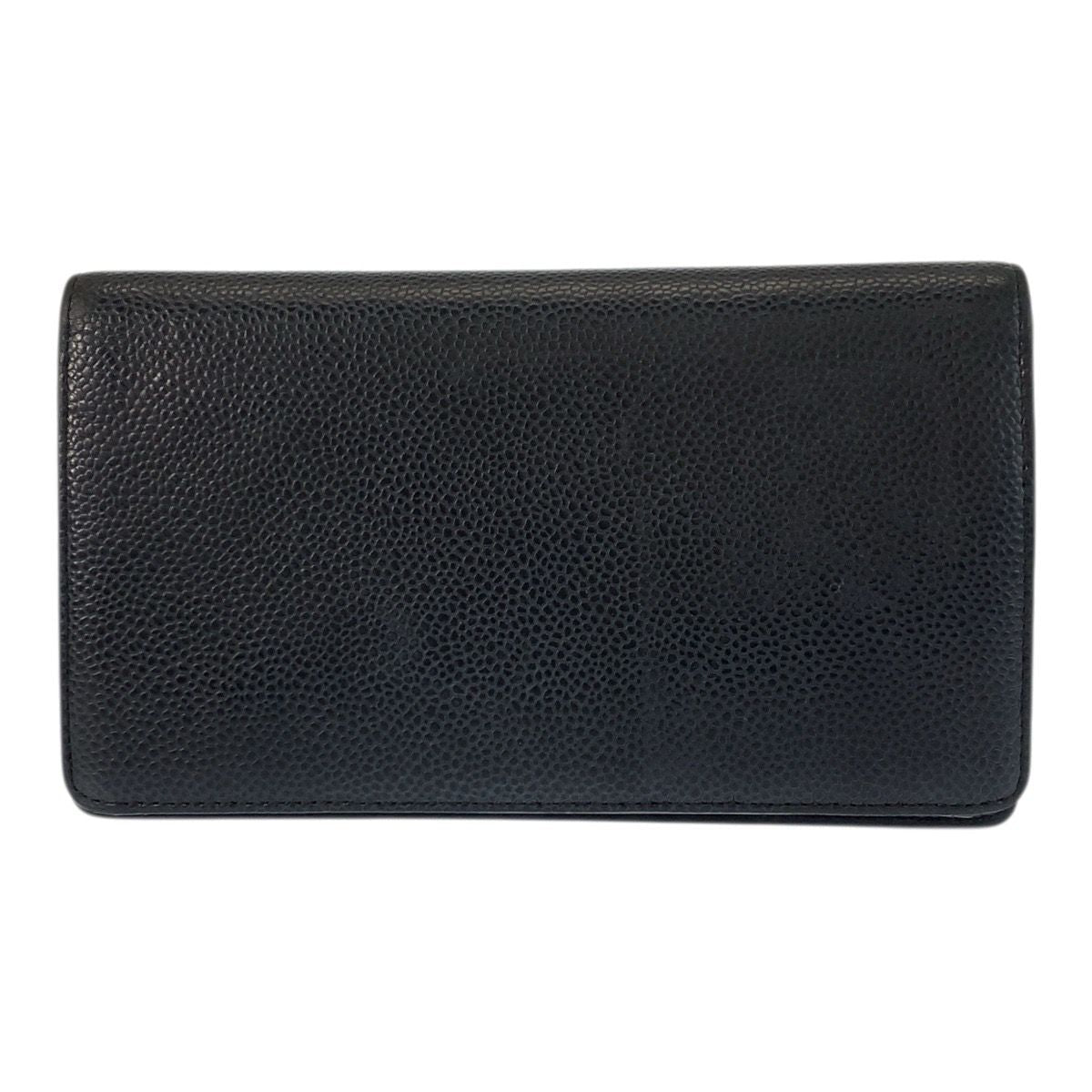 Chanel Coco Mark Leather Long Wallet