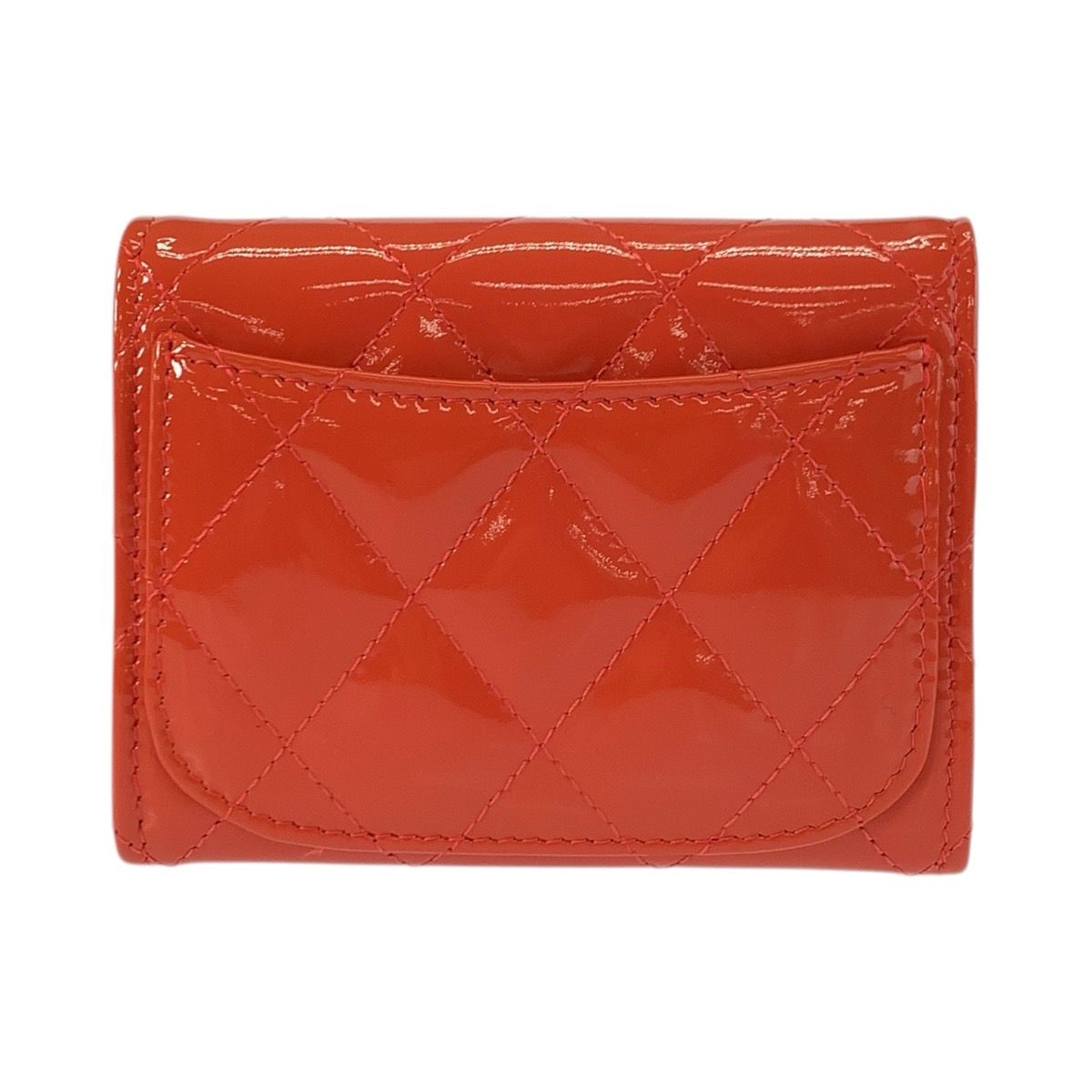 Chanel Matelasse Patent Leather Coin Case Card Case