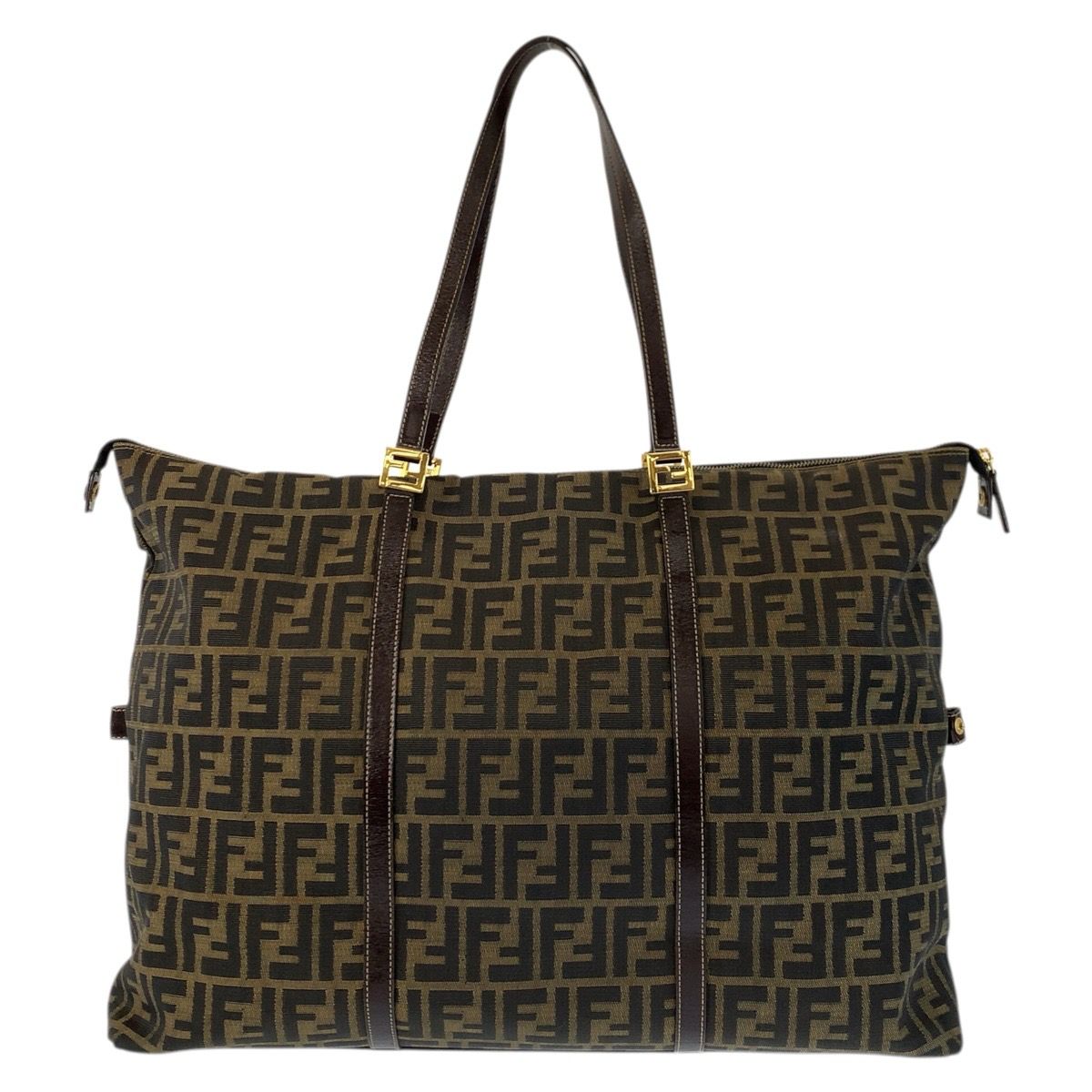 Fendi Zucca Canvas Leather 2way Bag