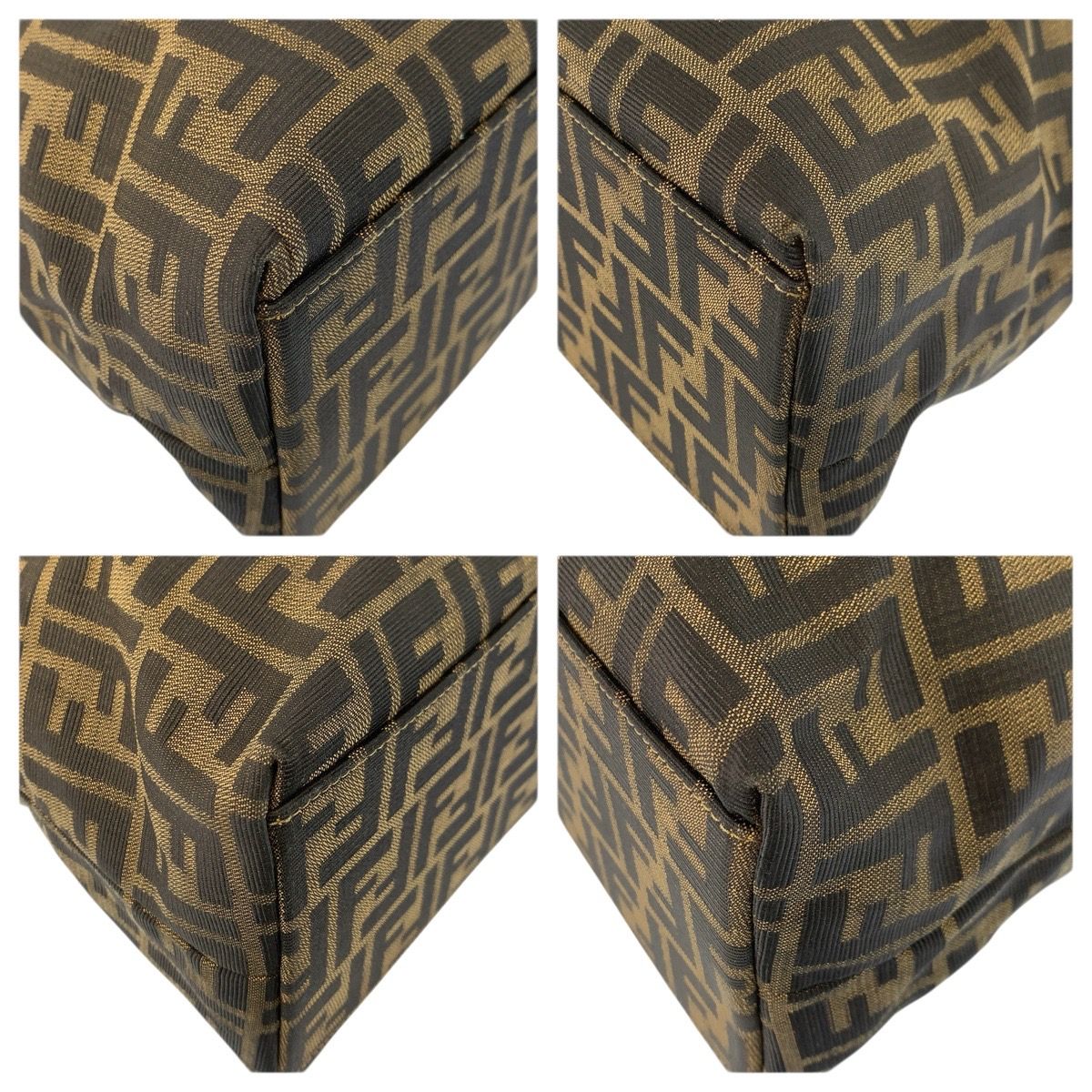 Fendi Zucca Canvas Leather 2way Bag