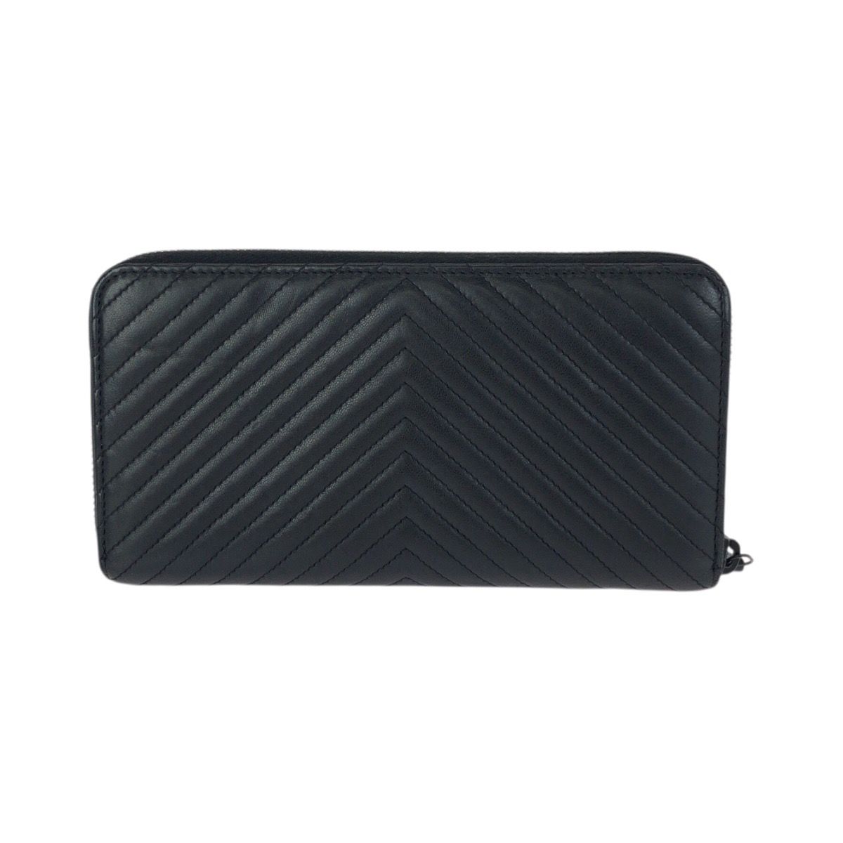 Chanel Chevron Lambskin Long Wallet