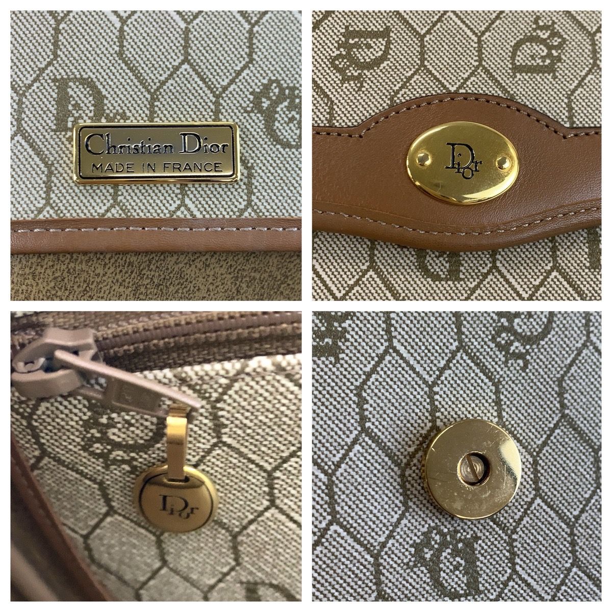 Christian Dior PVC Leather Shoulder Bag