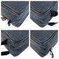 Hermes Globetrotter MM Toile Chevron clutch bag