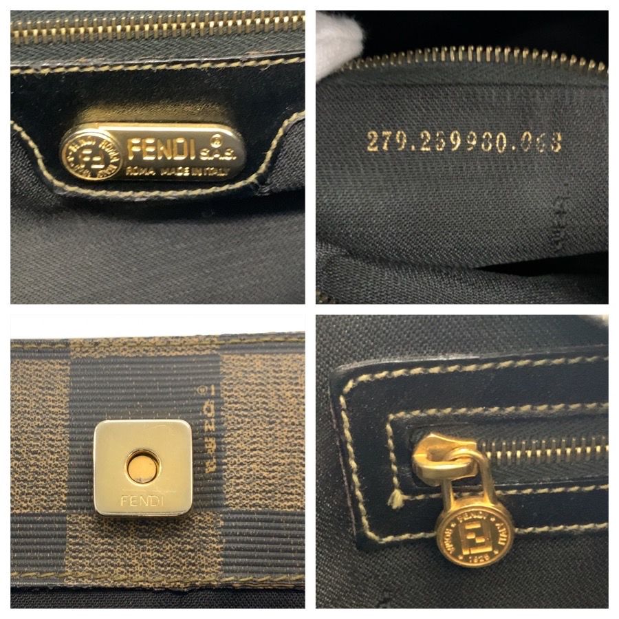 Fendi Pequin PVC 2way tote bag