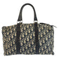Christian Dior Trotter Canvas Leather Boston Bag