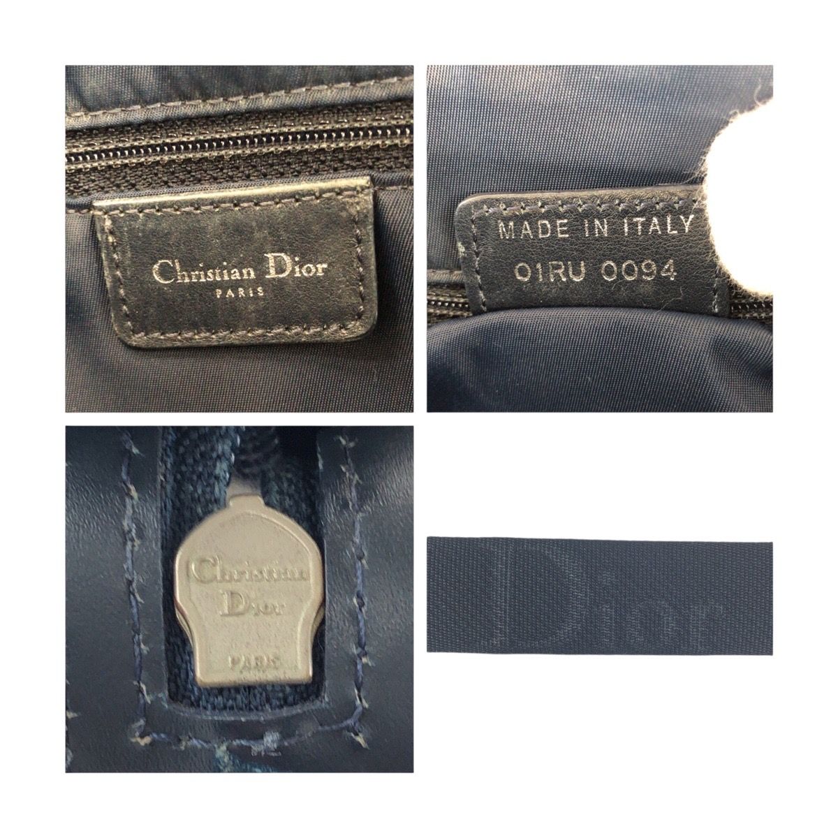 Dior Trotter Canvas Leather Shoulder Bag