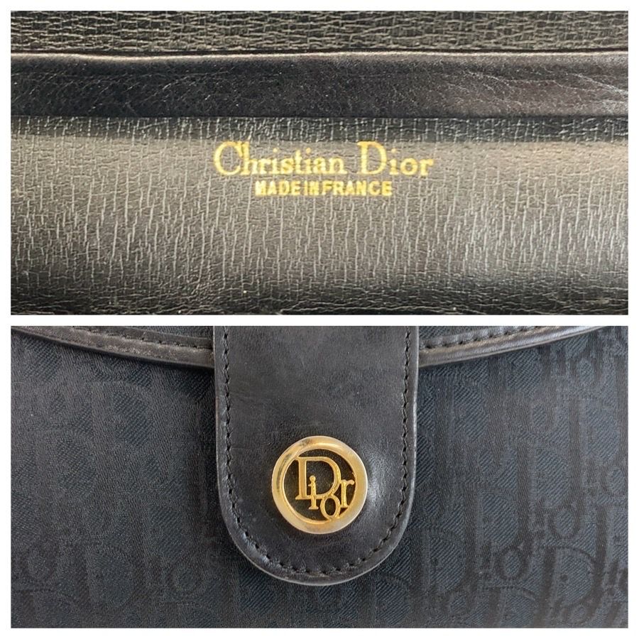 Christian Dior Trotter Canvas Leather Shoulder Bag