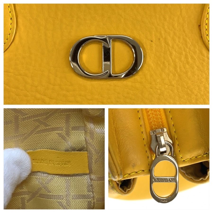 Christian Dior Leather Tote Bag