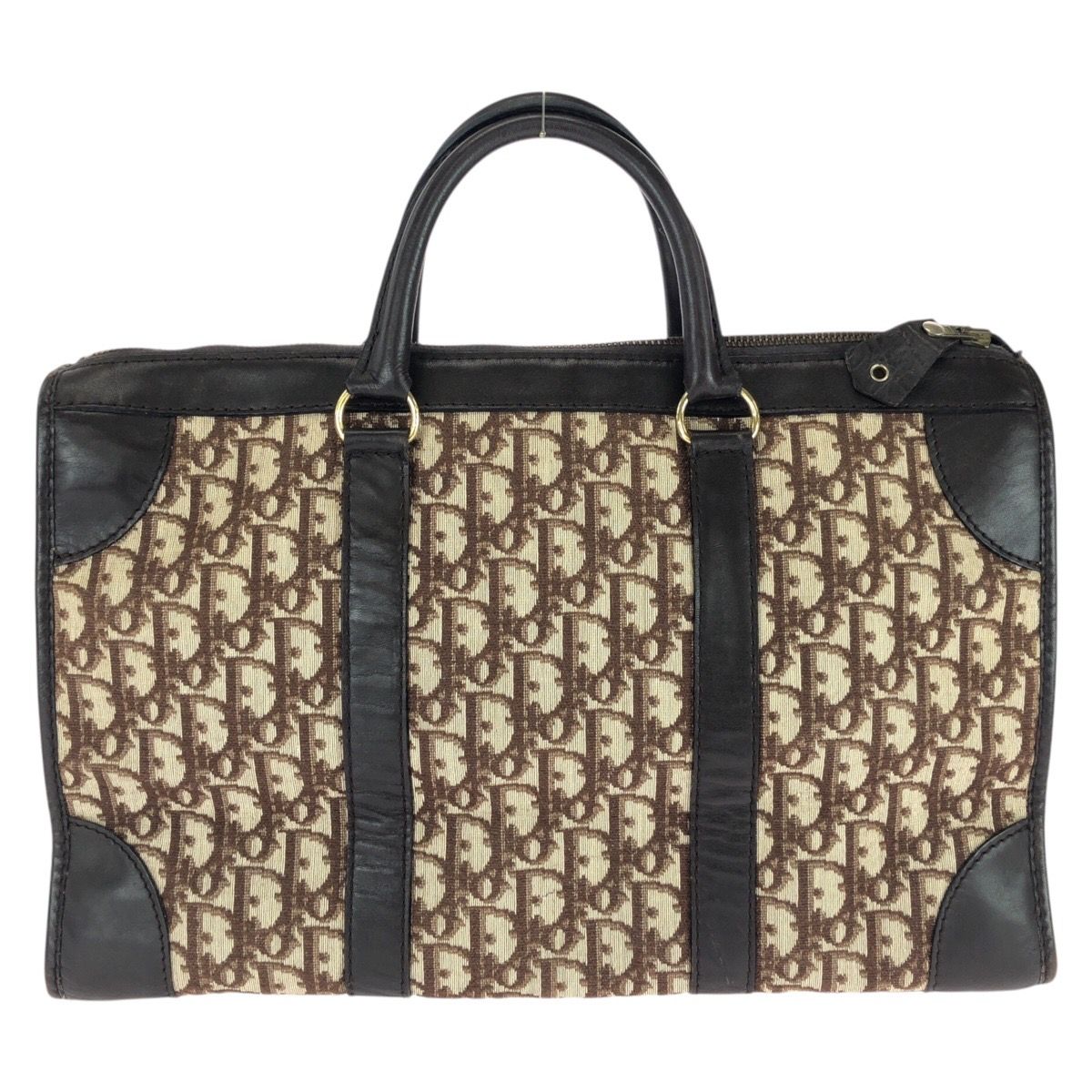 Dior Trotter Canvas Leather Handbag