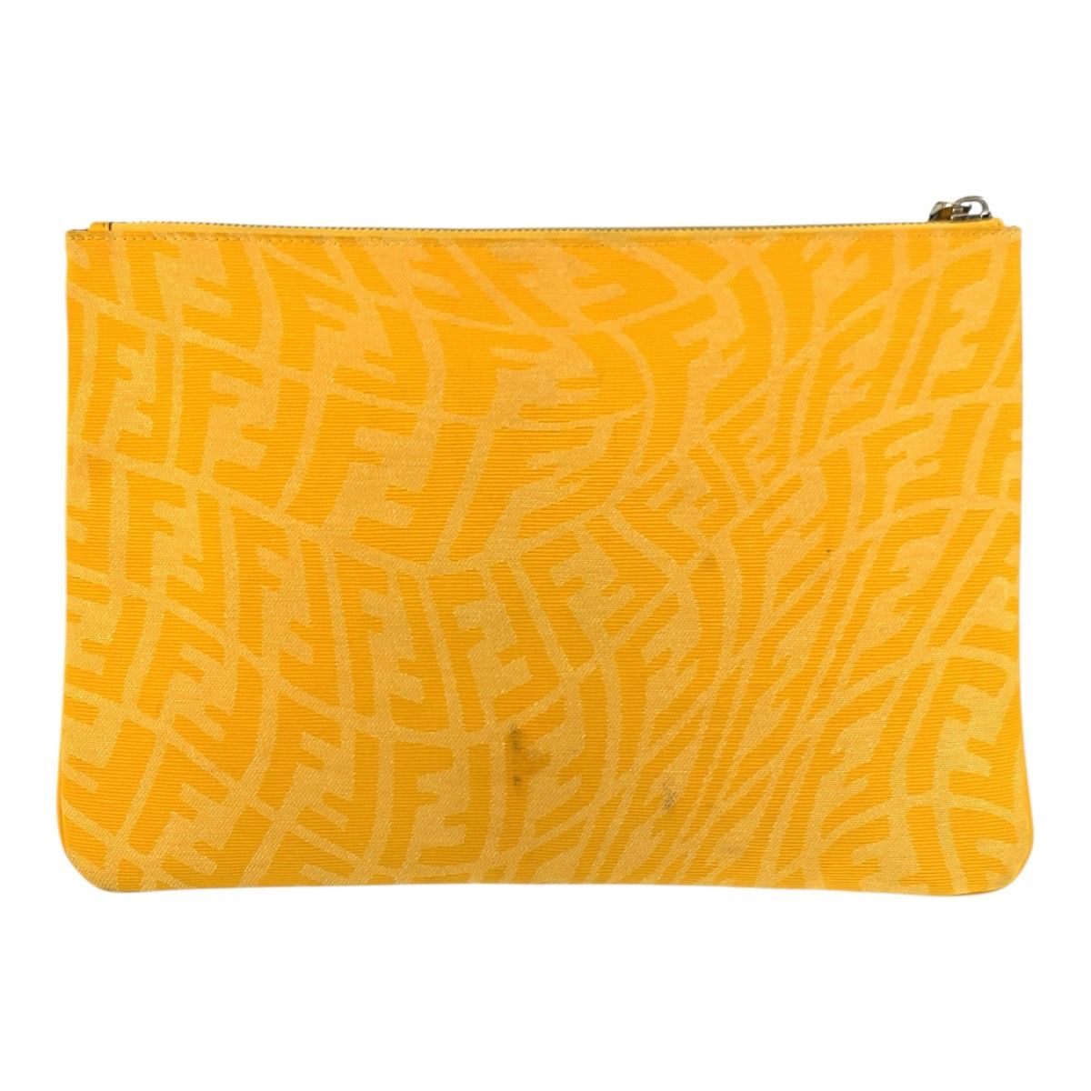 Fendi FF Vertigo Canvas Clutch Bag