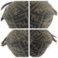 Fendi Zucca Canvas Leather Shoulder Bag